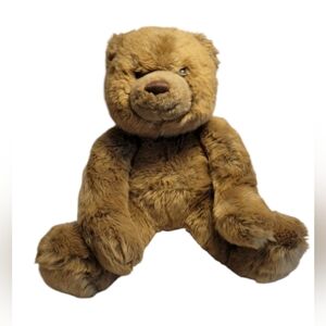 Gund  Cute 11" Brown Teddy Bear Mocha 6410 Seated Acrylic Eyes Embroidered Nose